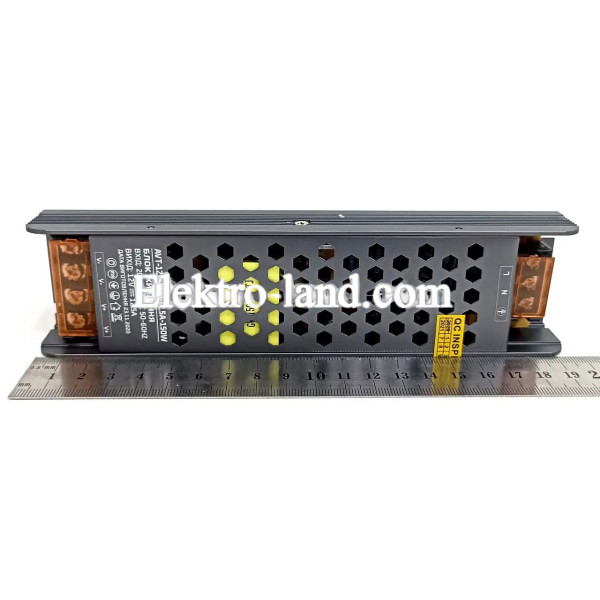 Блок питания 150W AVT-150-12V-12.5A мини (150Вт 12В 12.5А) компактный для светодиодной LED ленты, модулей, линеек